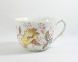 Vintage Flowered Mustache Mug.