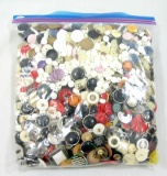 3 Pound Bag of Mixed Vintage & Newer Buttons