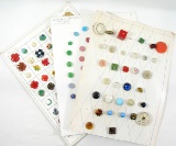 Group of Misc. Mixed Vintage & Newer Buttons. Some Plastic, Some Metal & Ot