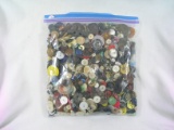 3 Pound Bag of Mixed Vintage & Newer Buttons