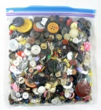 3 Pound Bag of Mixed Vintage & Newer Buttons