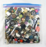 3 Pound Bag of Mixed Vintage & Newer Buttons