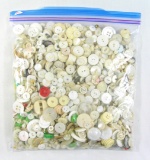 3 Pound Bag of Mixed Vintage & Newer Buttons