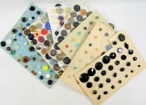 Group of Misc. Mixed Vintage & Newer Buttons. Some Plastic, Some Metal & Ot