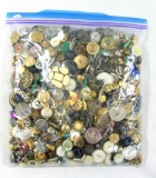 3 Pound Bag of Mixed Vintage & Newer Buttons