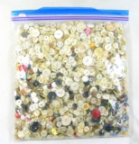 3 Pound Bag of Mixed Vintage & Newer Buttons