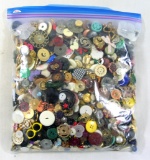 3 Pound Bag of Mixed Vintage & Newer Buttons