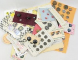 Group of Misc. Mixed Vintage & Newer Buttons. Some Plastic, Some Metal & Ot