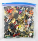 3 Pound Bag of Mixed Vintage & Newer Buttons