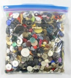 3 Pound Bag of Mixed Vintage & Newer Buttons