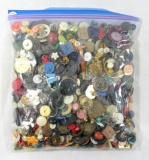 3 Pound Bag of Mixed Vintage & Newer Buttons