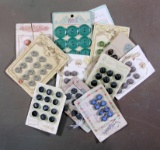 Group of Misc. Mixed Vintage & Newer Buttons. Some Plastic, Some Metal & Ot