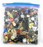 3 Pound Bag of Mixed Vintage & Newer Buttons