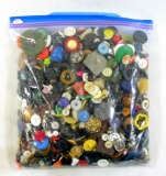 3 Pound Bag of Mixed Vintage & Newer Buttons