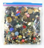 3 Pound Bag of Mixed Vintage & Newer Buttons