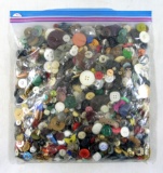 3 Pound Bag of Mixed Vintage & Newer Buttons