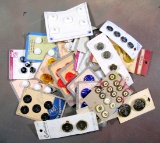 Group of Misc. Mixed Vintage & Newer Buttons. Some Plastic, Some Metal & Ot