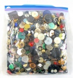 3 Pound Bag of Mixed Vintage & Newer Buttons