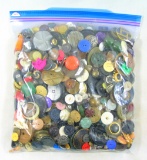 3 Pound Bag of Mixed Vintage & Newer Buttons