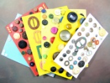 Group of Misc. Mixed Vintage & Newer Buttons. Some Plastic, Some Metal & Ot