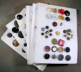 Group of Misc. Mixed Vintage & Newer Buttons. Some Plastic, Some Metal & Ot