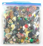 3 Pound Bag of Mixed Vintage & Newer Buttons