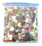 3 Pound Bag of Mixed Vintage & Newer Buttons