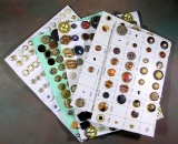 Group of Misc. Mixed Vintage & Newer Buttons. Some Plastic, Some Metal & Ot