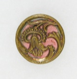 Antique 1 Inch Dia. Metal Button