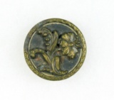 Antique 1 Inch Dia. Metal Button