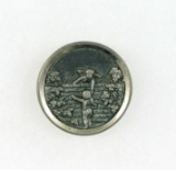 Antique 1 Inch Dia. Metal Button