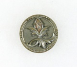 Antique 1 Inch Dia. Metal Button