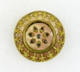 Antique 1.25 Inch Dia. Metal Button