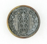 Antique 1.24 Inch Dia. Metal Button