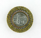 Antique 1.42 Inch Dia. Metal Button