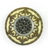 Antique 1.48 Inch Dia. Metal Button