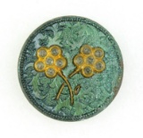 Antique 1.6 Inch Dia. Metal Button