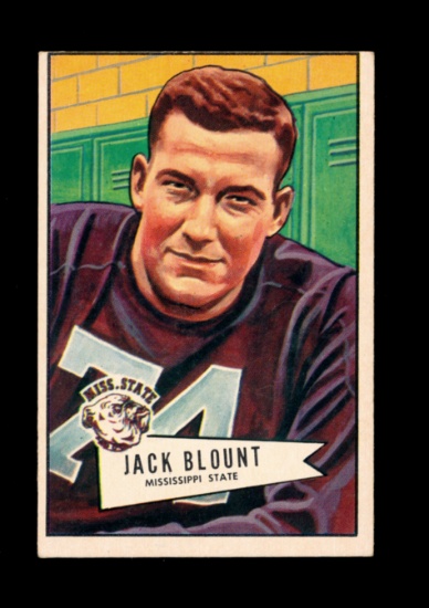 1952 Bowman Large Football Card #80 Jack Carr Blount Philadelphia Eagles.
