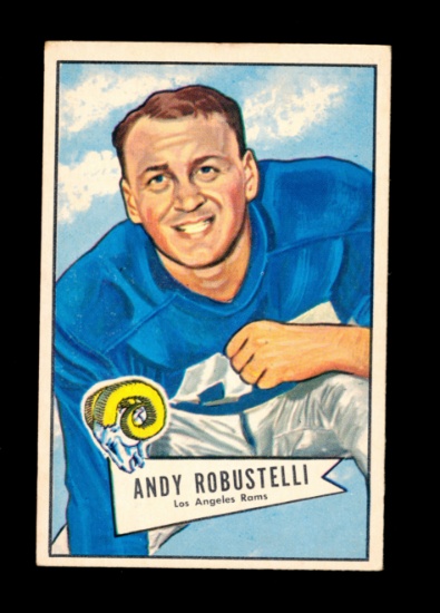1952 Bowman Large ROOKIE Football Card #85 Rookie Hall of Famer Andy Robust
