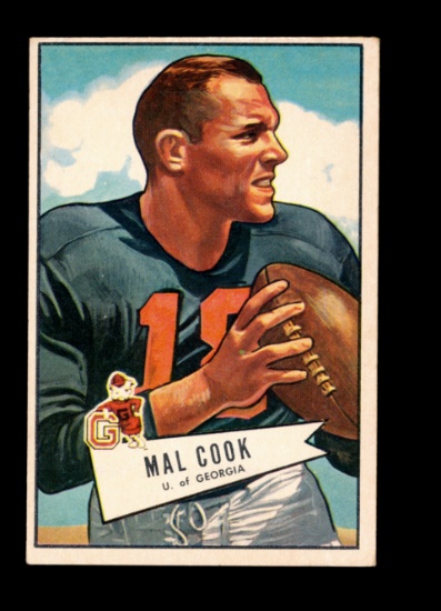 1952 Bowman Large Football Card #87 Mal Cook Chicago Cardinals.