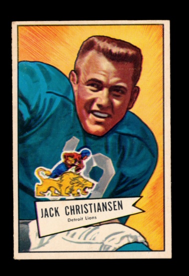 1952 Bowman Large ROOKIE Football Card #129 Rookie Hall of Famer Jack Chrit
