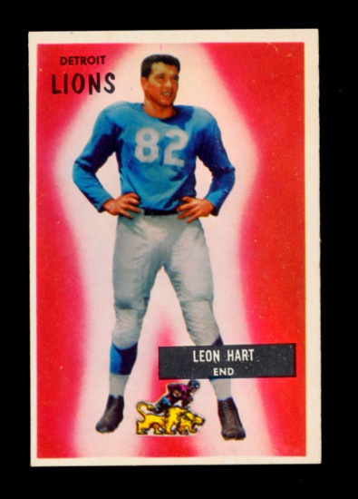 1955 Bowman Football Card #19 Leon Hart Detroit Lions.