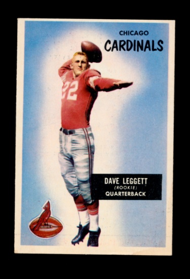 1955 Bowman Football Card #31 Dave Leggett Chicago Cardinals.