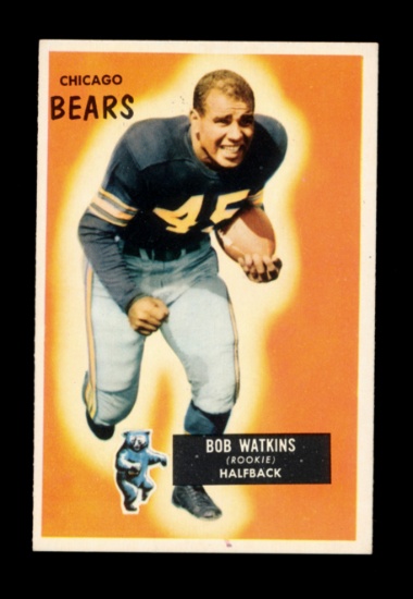 1955 Bowman Football Card #58 Bobby Watkins Chicago Bears.