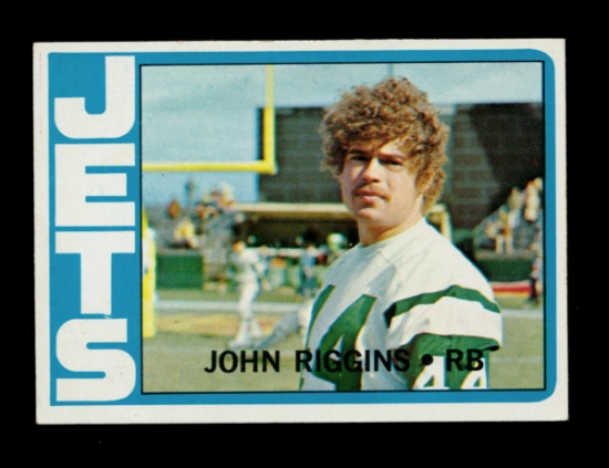 1972 Topps ROOKIE Football Card #13 Rookie Hall of Famer John Riggins New Y