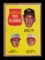 1962 Topps Baseball Card #58 National League Piching Victory Leaders: Warre