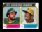 1974 Topps Baseball Card #202 Home Run Leaders: Reggie Jackson-Willie Starg
