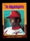 1975 Topps Baseball Card #2 Hall of Famer Lou Brock St Louis Cardinals '74