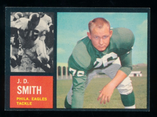 1962 Topps Football Card #122 JD Smith Philadelphia Eagles