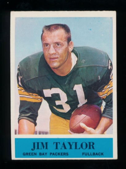 1964 Philadelphia Football Card #80 Hall of Famer Jim Taylor Green Bay Pack